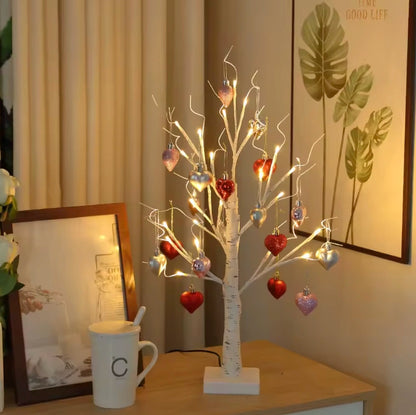 LED-bordlampe: Love Birch 