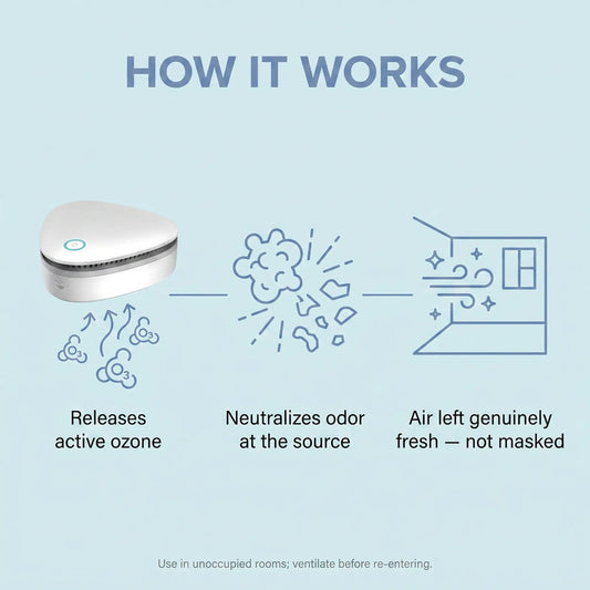 Pusta in ren luft — utan rök, lukt eller skadliga partiklar