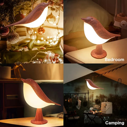 Fuglebordlampe med berøring 