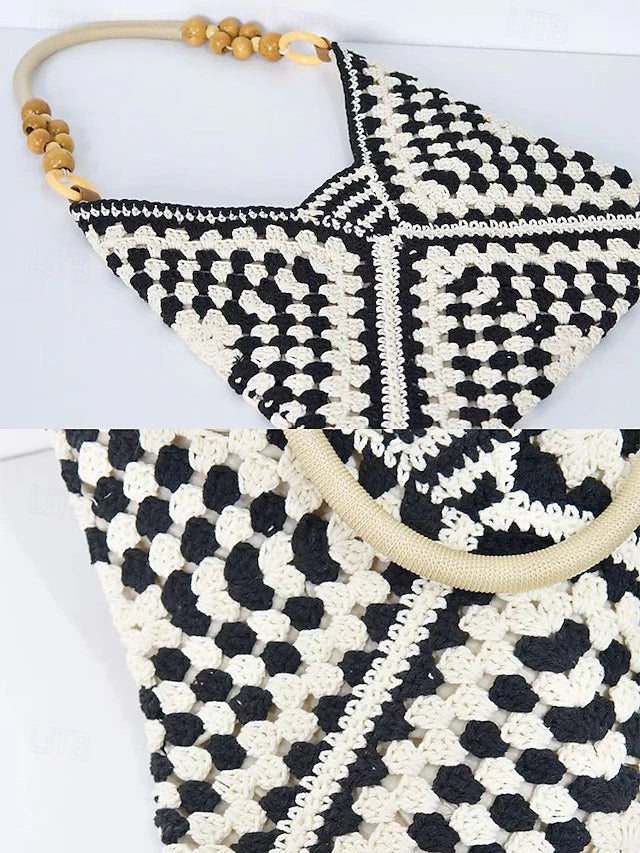 Boho Klassisk Vävd Toteväska