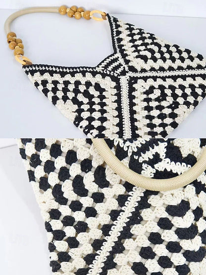 Boho Klassisk Vävd Toteväska