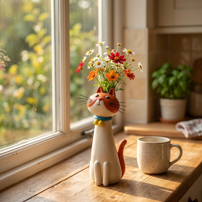 😻 Katter som kramar dina blommor – ger hemmet en personlig touch! 🌼
