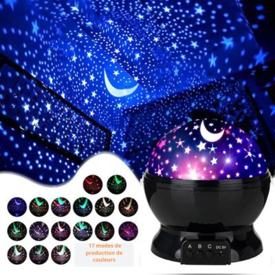 🌌✨Roterande stjärnprojektor – Perfekt present till barn & stjärnälskare!