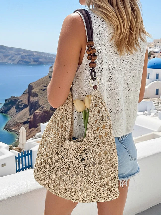 Boho Klassisk Vävd Toteväska