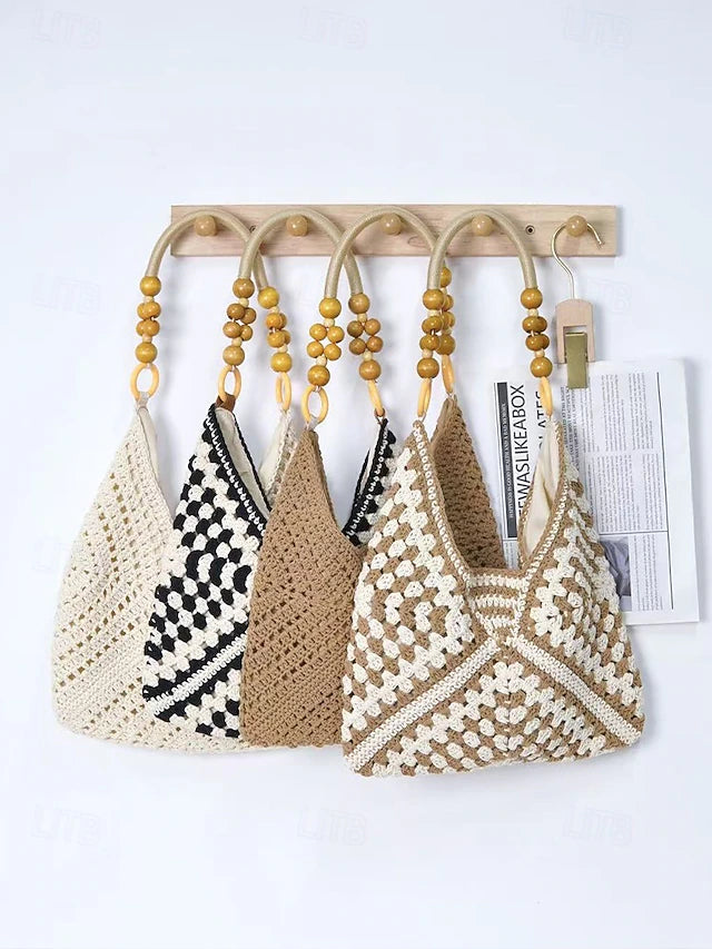 Boho Klassisk Vävd Toteväska