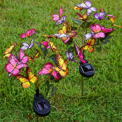 🔥Solcelledrevet LED-hagebelysning med sommerfugldesign – for hage og uteplass🦋
