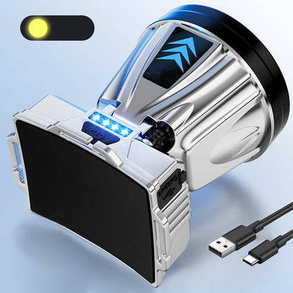 🔥2025 Super Utendørsutstyr🔥Superlyssterk, kraftig oppladbar hodelykt