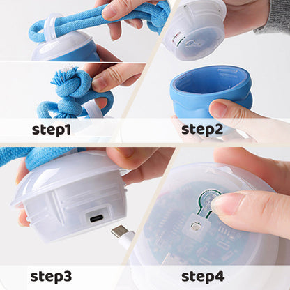 🐾 Interaktiv elektronisk ball for kjæledyr – automatisk bevegelse, tyggebestandig og beroligende for katter/hunder 🐱🐶📦 