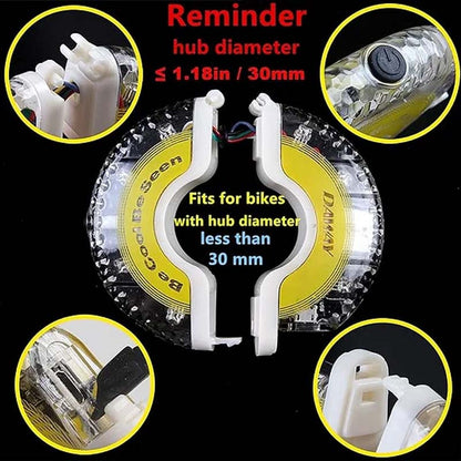 ✨ LED-sykkelhjullys for sykling om natten