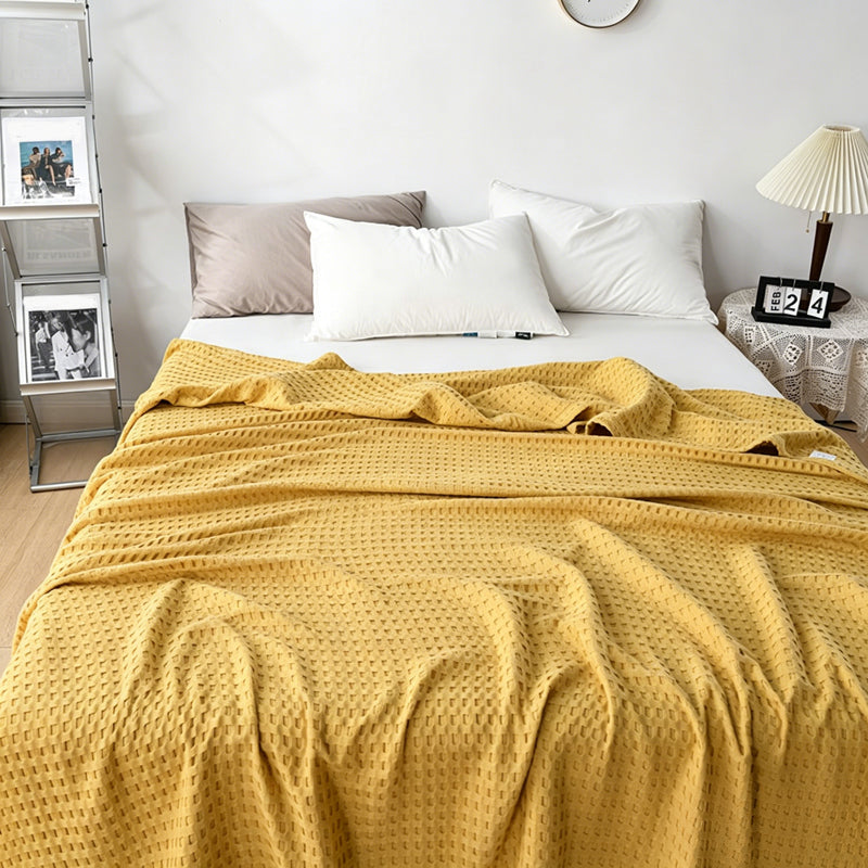 🌬️🛋️50% Rabatt🎉Våffelpläd | Andningsbar & Lättviktig