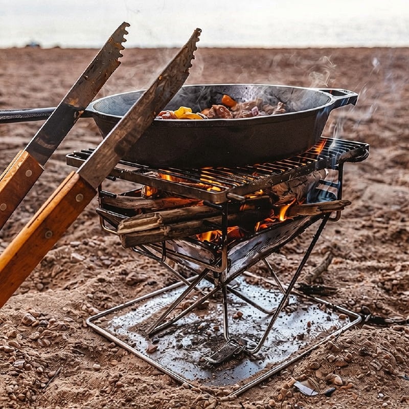 Flatpack grill, spis och eldgrop