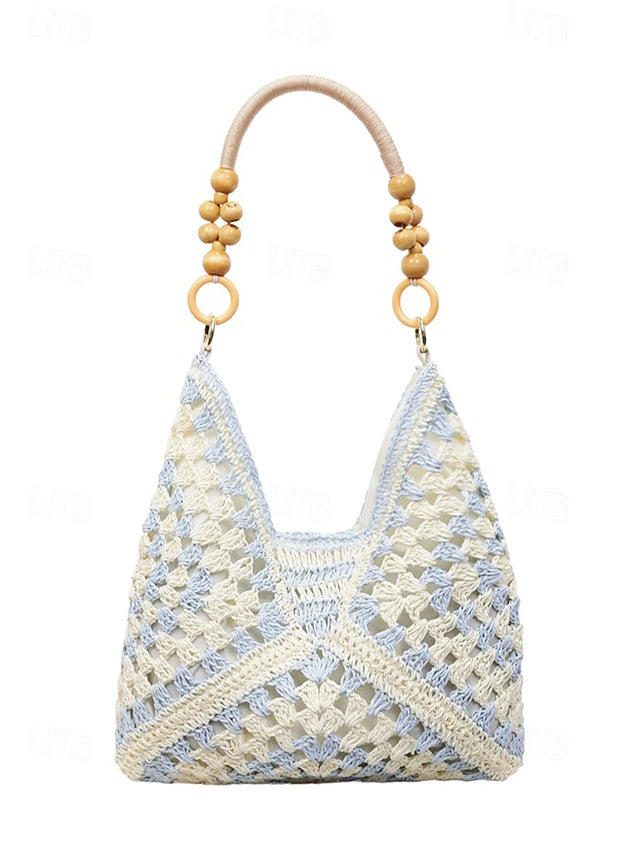Boho Klassisk Vävd Toteväska